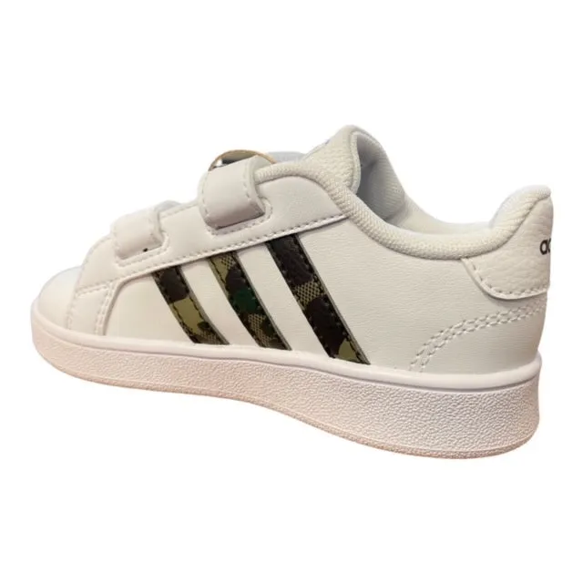 Adidas sneakers da bambino Grand Court CF I GZ1086 white-camo