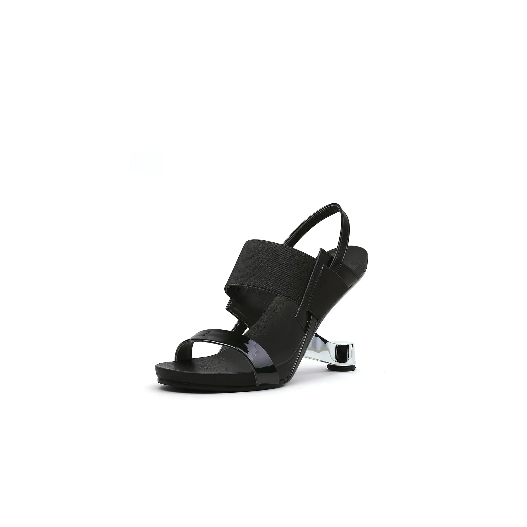 Artistic Glow Ankle Strap Pivot Heel Sandals