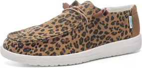 Betrue Lightweight Boat Shoes for Women, Womens Casual Loafers, Womens Slip On Deck Shoes, Breathable Canvas Sneakers for Women