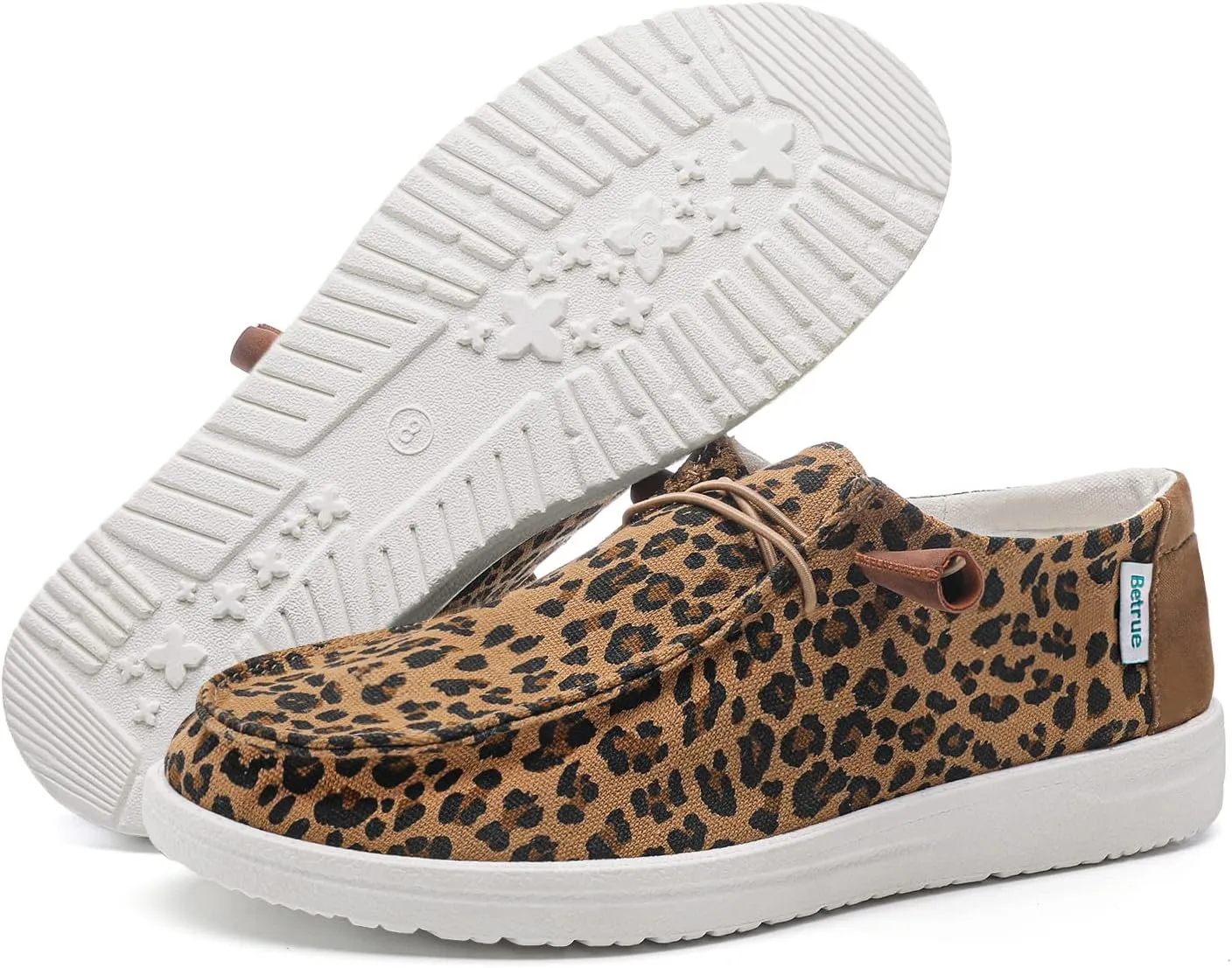 Betrue Lightweight Boat Shoes for Women, Womens Casual Loafers, Womens Slip On Deck Shoes, Breathable Canvas Sneakers for Women