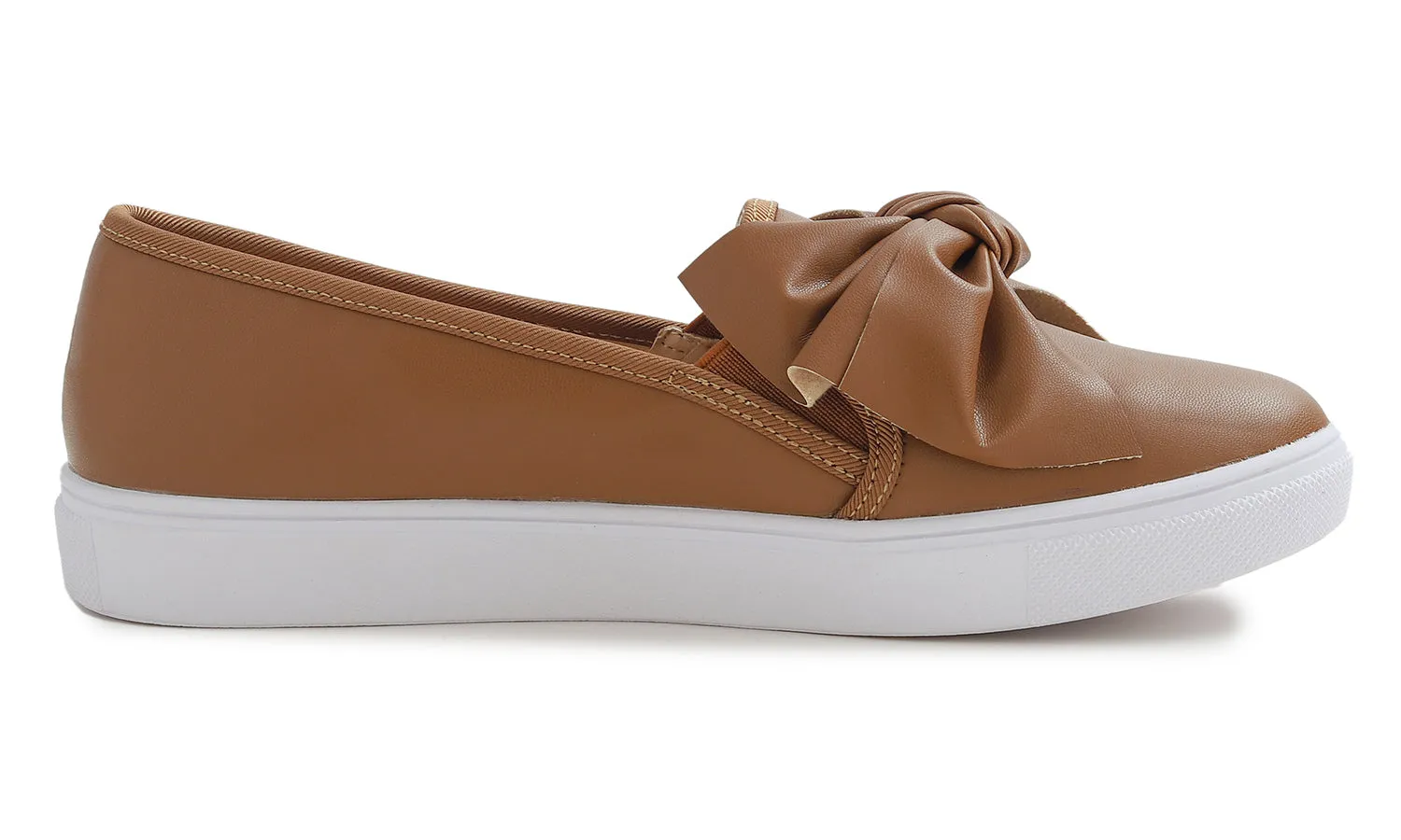 Feversole Women's Casual Slip On Sneaker Fashion Bow Tie Loafer Flats Vegan Leather