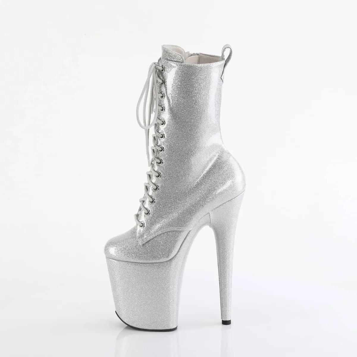 FLAMINGO-1040GP Silver Calf High Boots