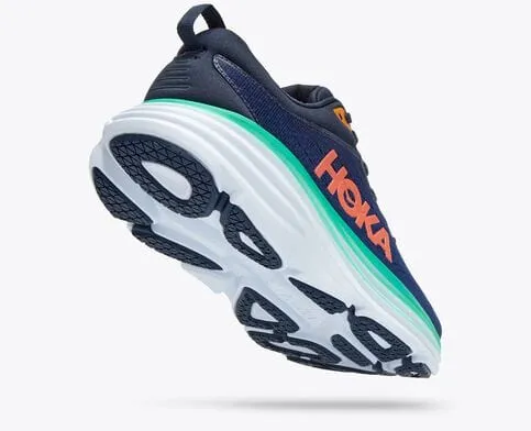 Hoka Women's Bondi 8 Running Shoes- Outer Space/Bellwether Blue