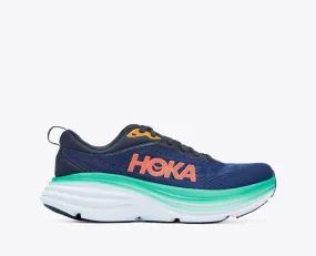 Hoka Women's Bondi 8 Running Shoes- Outer Space/Bellwether Blue