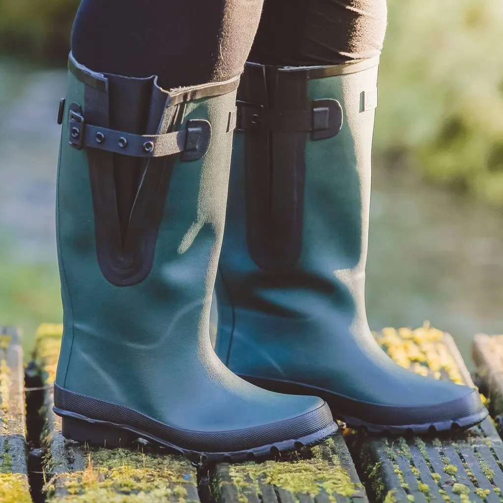 Jileon Extra Wide Calf Rain Boots - Ideal for Wide Feet, Ankles & Calves - Fit 16 to 23 Calves - Durable & Waterproof