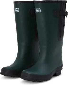 Jileon Extra Wide Calf Rain Boots - Ideal for Wide Feet, Ankles & Calves - Fit 16 to 23 Calves - Durable & Waterproof