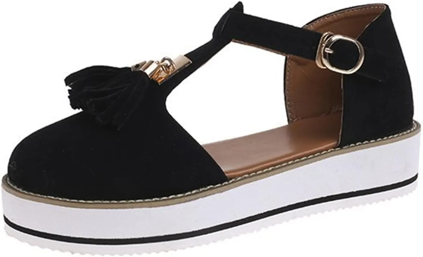 Ladmiple Shoes For Women Flats Comfortable Brown Women’s Canvas Slip On Shoes Sneakers for Women Fashion Comfortable Dressy Casual Summer Low Top Platform Walking Flats Loafers
