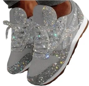 Ladmiple Shoes For Women Sneakers Trendy Lace ups Casual Walking Shoes Summer Fashion Slip On Platform Flats Loafers