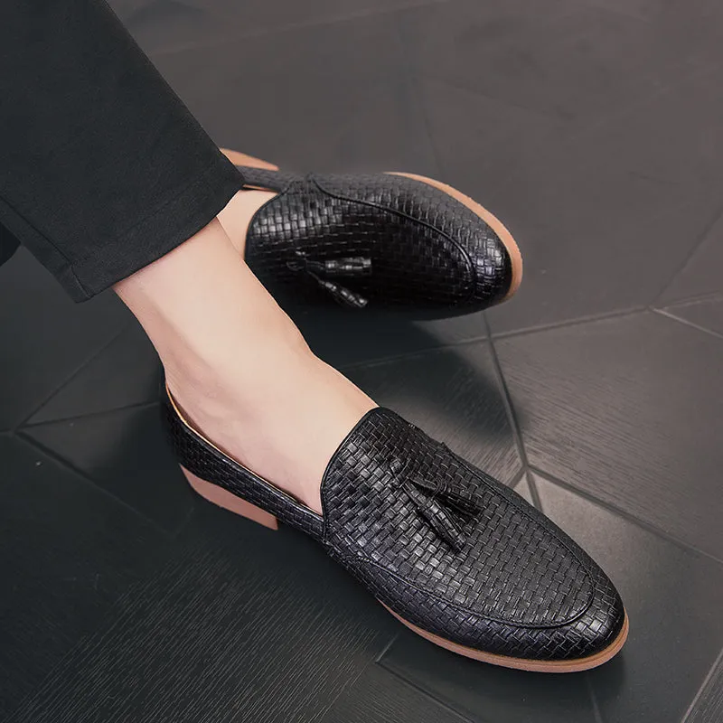 Leather Loafers Men Shoes Breathable Formal Shoes
