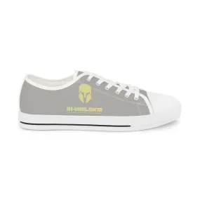 Light Grey White A1-Vigilante  Men's Low Top Sneakers