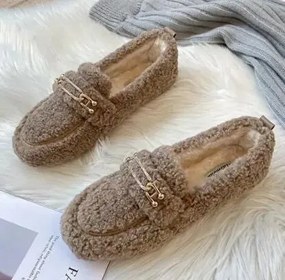 Luxury Lambswool Women's Loafers