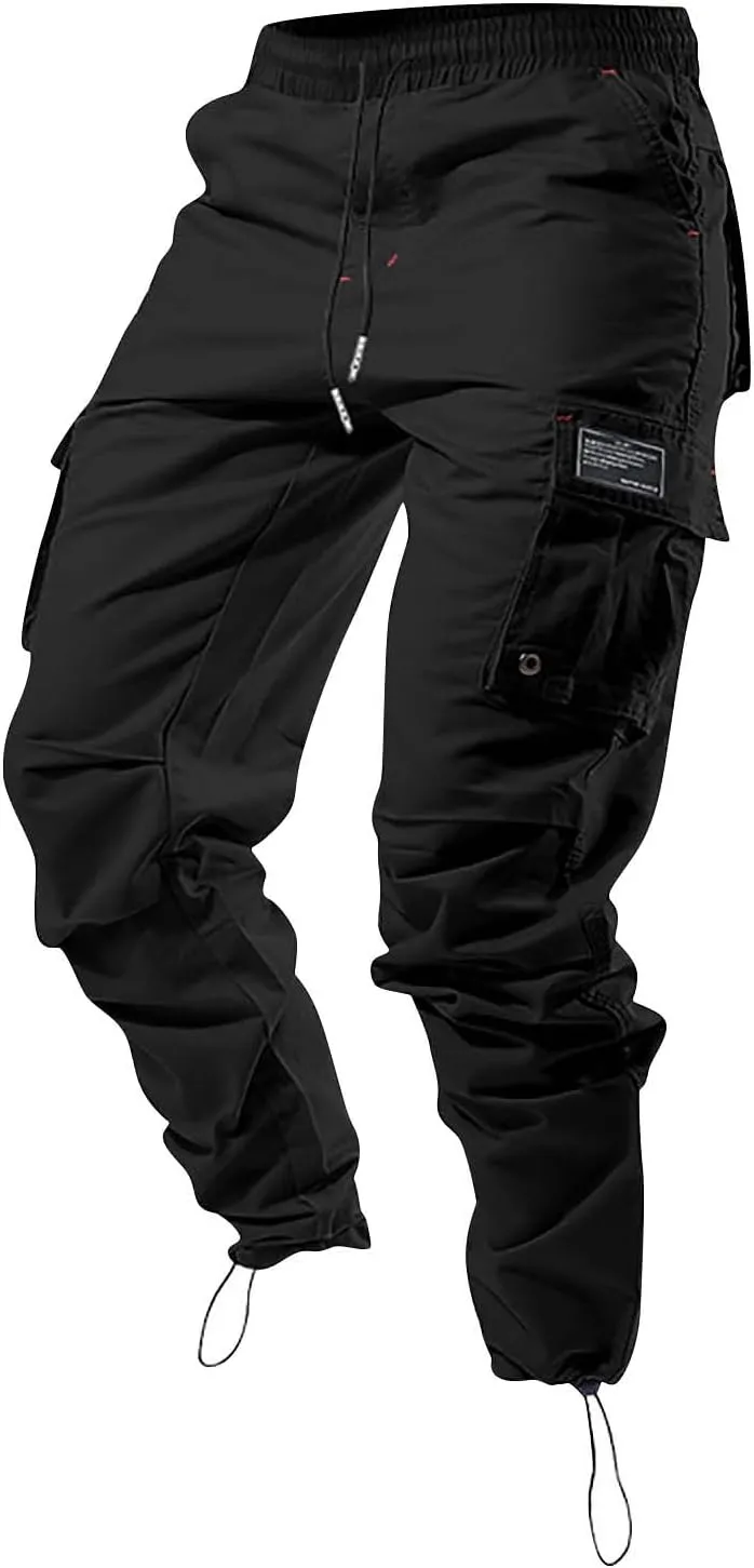 Mens Cargo Pants Outdoor Hiking Tactical Pants Relaxed Fit Camo Combat Pants Waterproof Carpenter Pants with Pockets