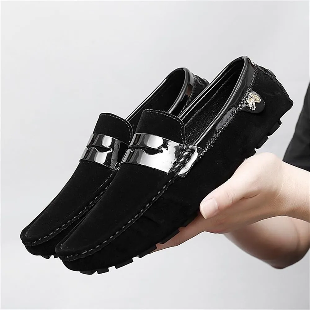 Mens Travel Loafers Shoes Breathable Suede Vamp Slip On Comfortable Driving Style Casual Events Business Outdoors Wedding