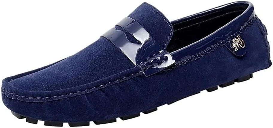 Mens Travel Loafers Shoes Breathable Suede Vamp Slip On Comfortable Driving Style Casual Events Business Outdoors Wedding