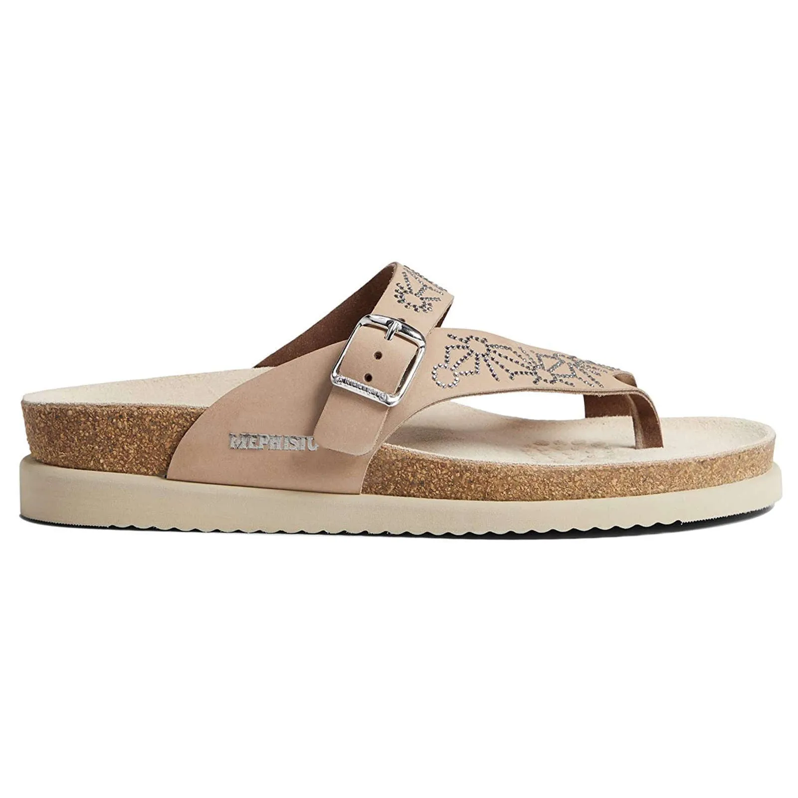 Mephisto Hella Spark Nubuck Leather Women's Slide Sandals