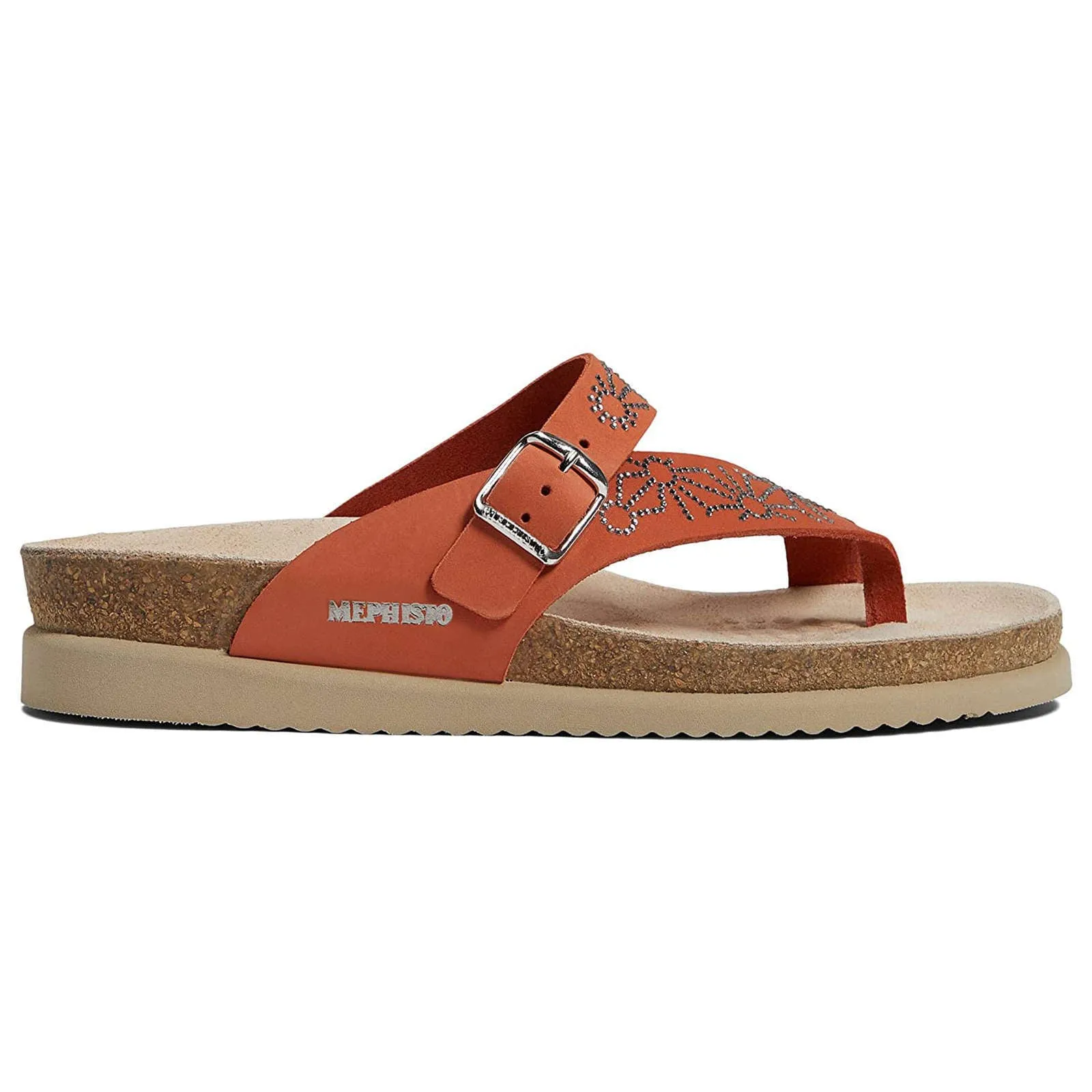 Mephisto Hella Spark Nubuck Leather Women's Slide Sandals