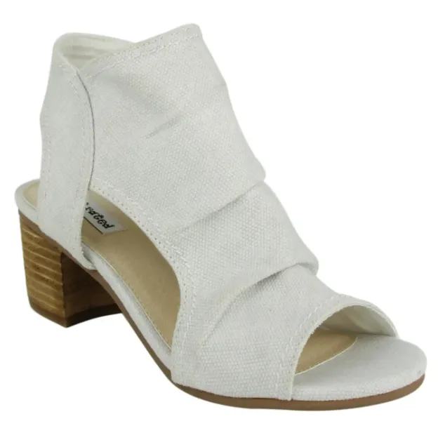 Not Rated Anna White Block Heeled Shoe