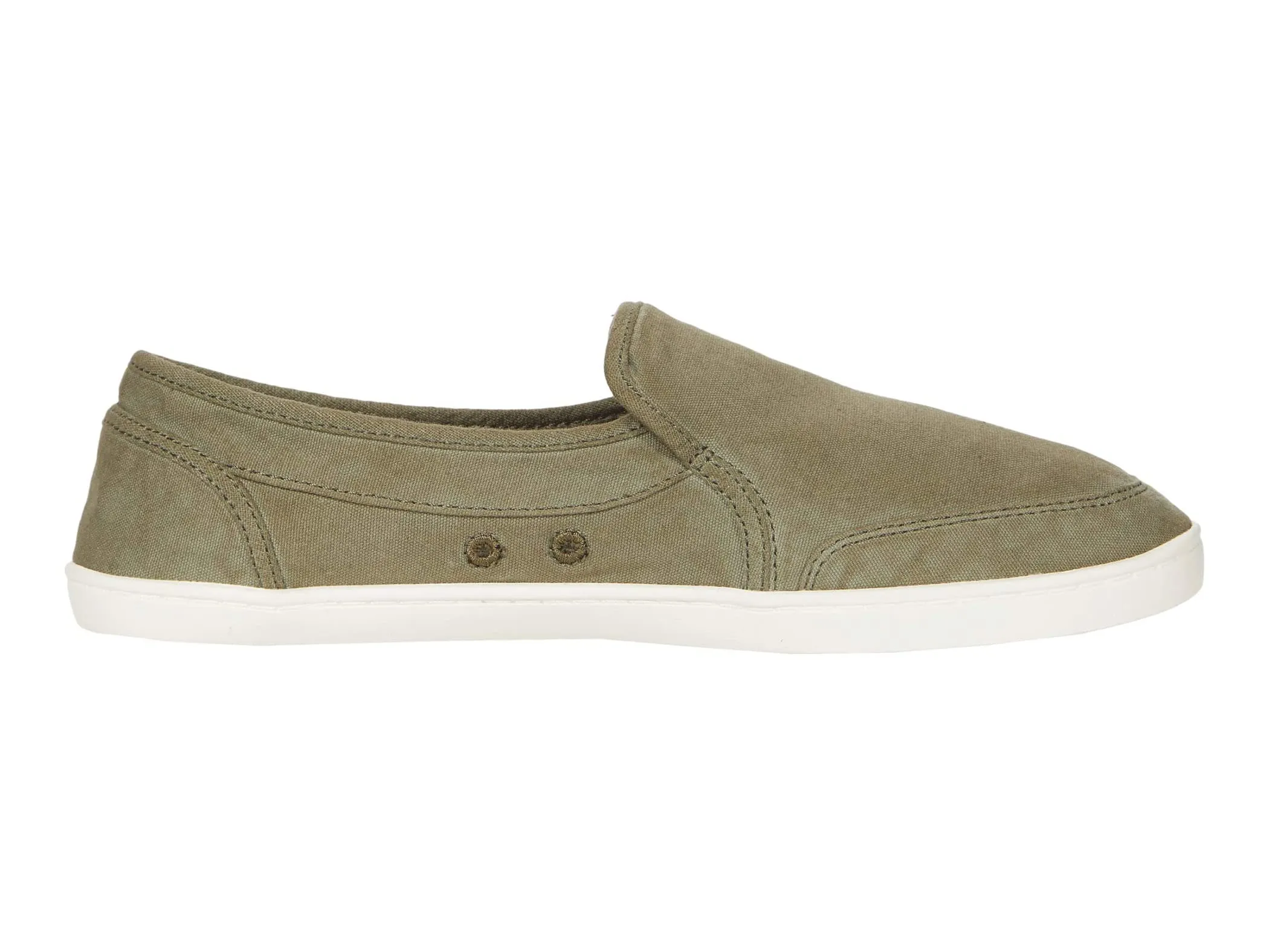 Sanuk PAIR O DICE Casual Canvas Slip On Loafers MILITARY GREEN (11, MILITARY GREEN)