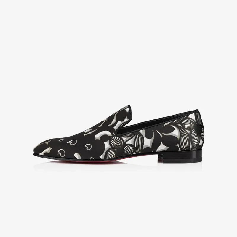 Satin Loafers Petunia Printed