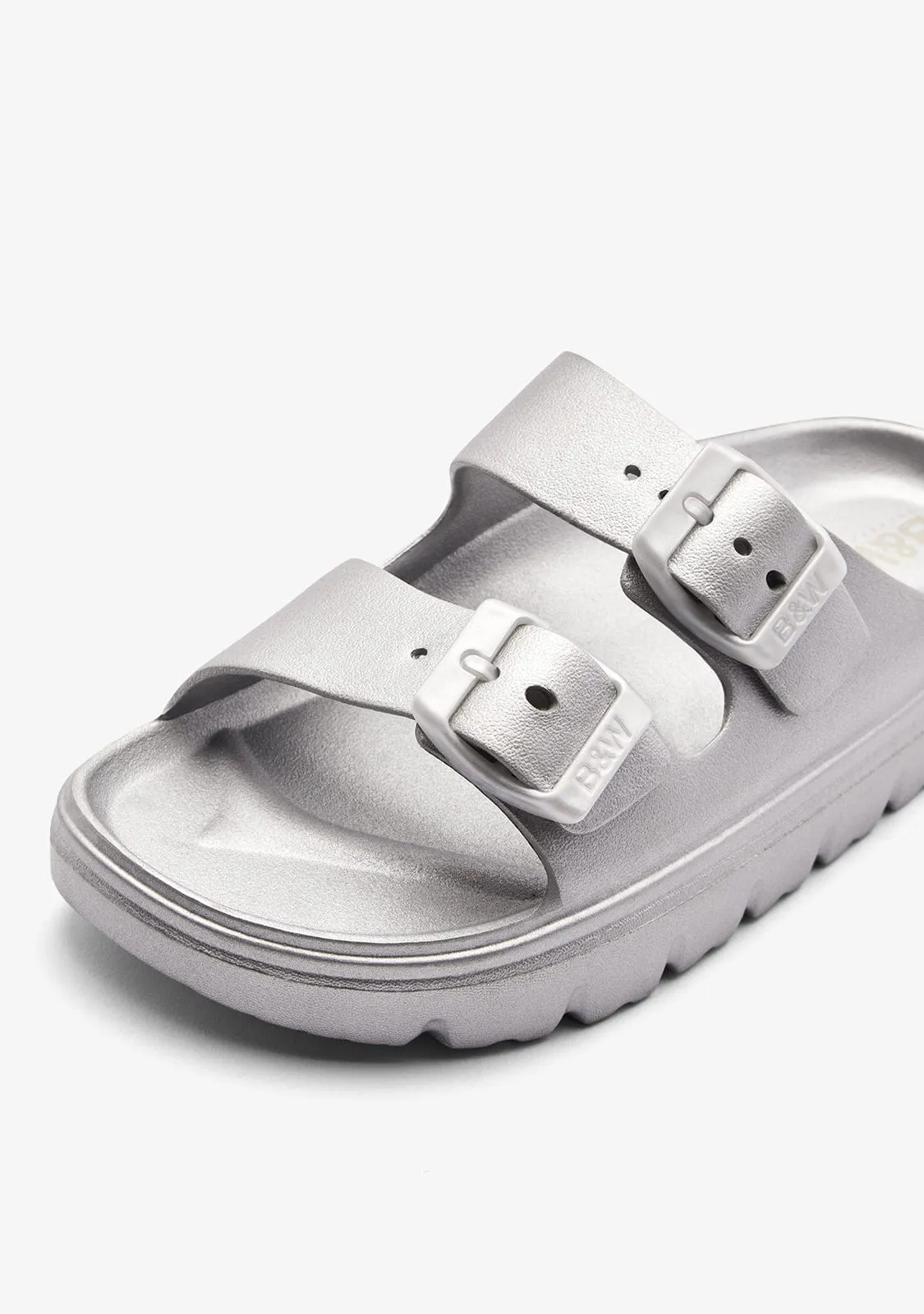 Silver Soft Bio Sandals