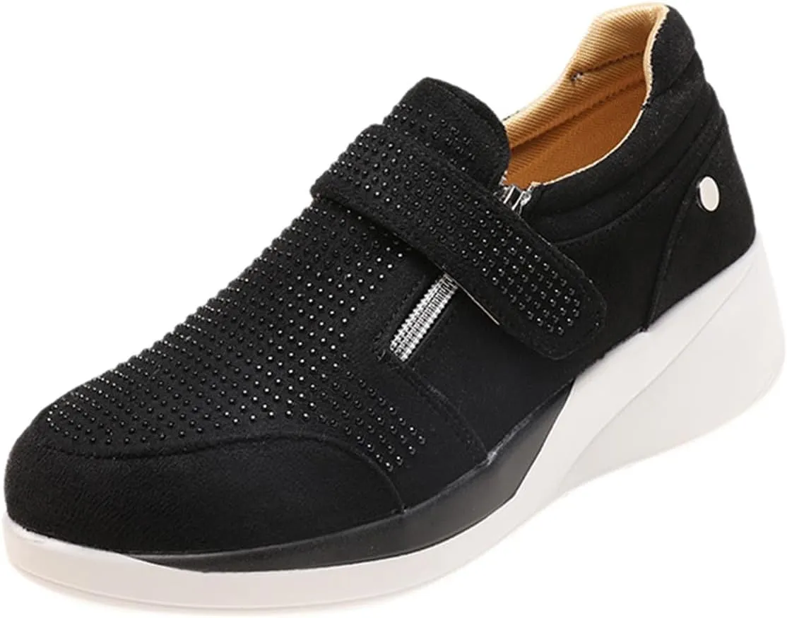 Sneaker Loafers Women Fashion Platform Comfortable Walking Shoes Lightweight Thick Rocking Bottom Shoe Footwear