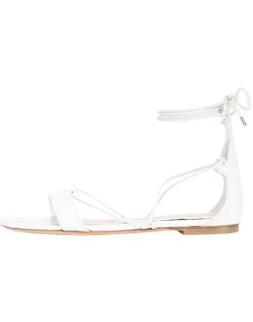 Stamped Crocodile Ankle Wrap Sandal