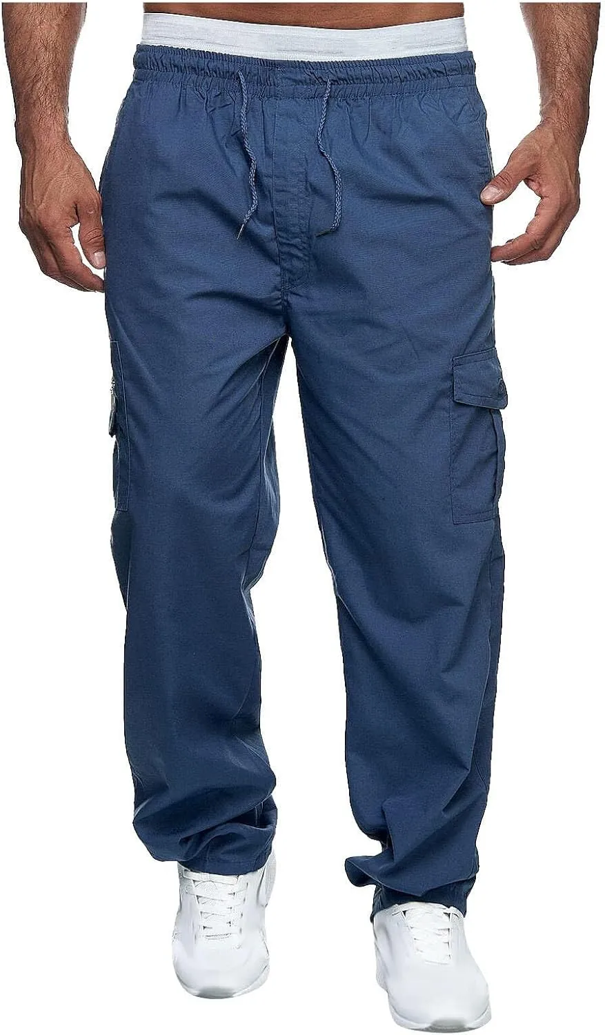 Tactical Pants for Men Military Lightweight Fishing Cargo Pants Relaxed Fit Waterproof Workout Ripstop Work Pants