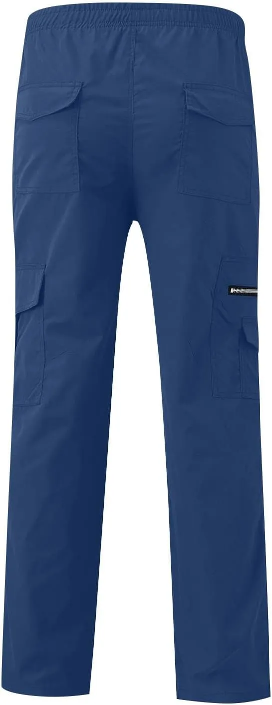 Tactical Pants for Men Military Lightweight Fishing Cargo Pants Relaxed Fit Waterproof Workout Ripstop Work Pants