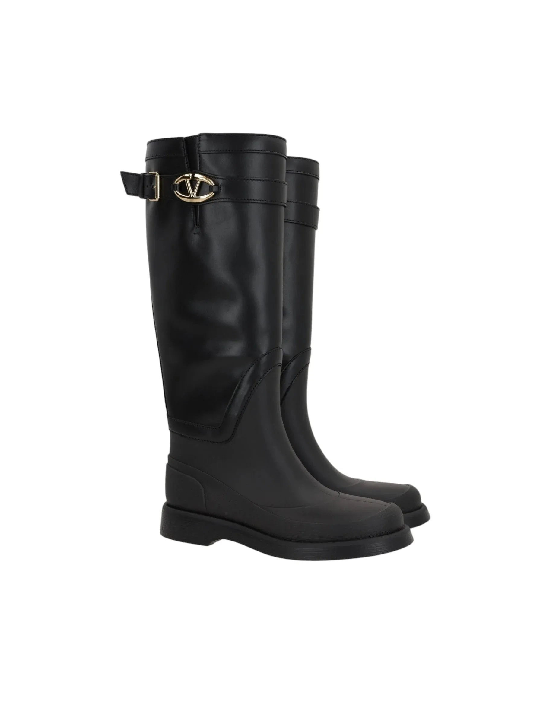 Valentino Garavani Leather Knee-High Boots